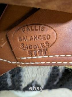14.5 Inch Used Fallis Balanced Western Trail Saddle 1035-11388