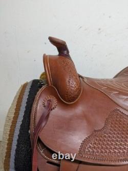 14.5 Inch Used Fallis Balanced Western Trail Saddle 1035-11388