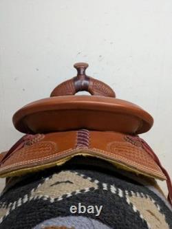 14.5 Inch Used Fallis Balanced Western Trail Saddle 1035-11388