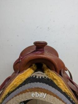14.5 Inch Used Fallis Balanced Western Trail Saddle 1035-11388