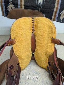 14.5 Inch Used Fallis Balanced Western Trail Saddle 1035-11388