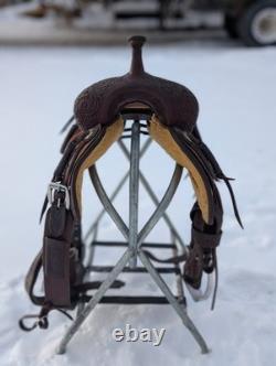 14.5 Jeff Smith Cutting Saddle Western Heavy Oil Roughout Tooled