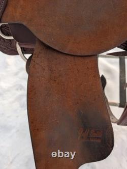 14.5 Jeff Smith Cutting Saddle Western Heavy Oil Roughout Tooled