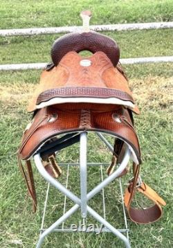 14.5 Longhorn / Maverick / Billy Cook Western Ranch Saddle Refurbished