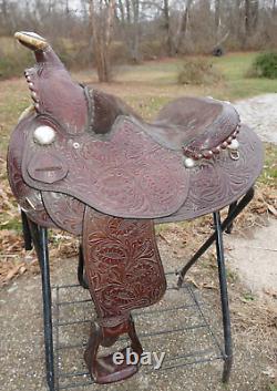 14.5 Seat Billy Royal Equitation Western Horse Saddle #3135 Arabian Round Skirt