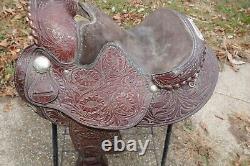 14.5 Seat Billy Royal Equitation Western Horse Saddle #3135 Arabian Round Skirt