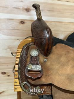 14.5 Tex Tan Hereford NBHA Barrel Racing Western Saddle