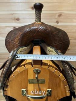 14.5 Tex Tan Hereford NBHA Barrel Racing Western Saddle