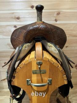 14.5 Tex Tan Hereford NBHA Barrel Racing Western Saddle