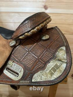 14.5 Tex Tan Hereford NBHA Barrel Racing Western Saddle