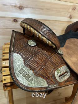 14.5 Tex Tan Hereford NBHA Barrel Racing Western Saddle