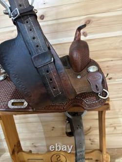 14.5 Texas Best by American Saddlery Barrel Racing Western Saddle Model 1178