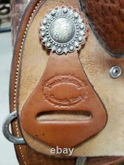 14.5 Used Double S Western Roping Saddle 282-1252