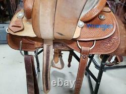 14.5 Used Double S Western Roping Saddle 282-1252
