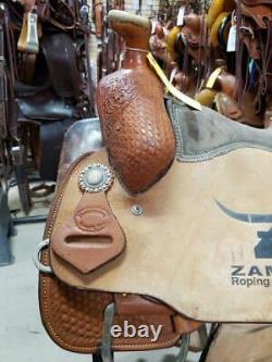 14.5 Used Double S Western Roping Saddle 282-1252