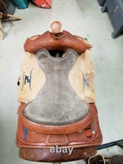 14.5 Used Double S Western Roping Saddle 282-1252