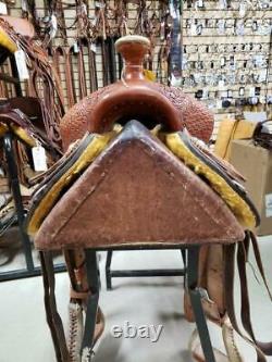 14.5 Used Double S Western Roping Saddle 282-1252