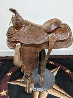 14.5 Used Longhorn Rancher Western Saddle 348-1961