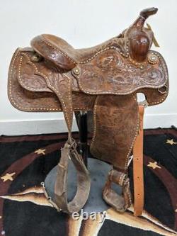 14.5 Used Longhorn Rancher Western Saddle 348-1961