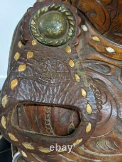 14.5 Used Longhorn Rancher Western Saddle 348-1961