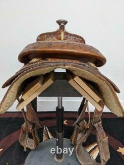 14.5 Used Longhorn Rancher Western Saddle 348-1961