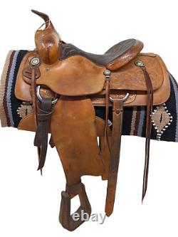 14.5 Used Longhorn Western Trail Saddle 575-3898