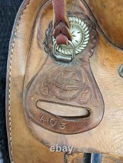 14.5 Used Longhorn Western Trail Saddle 575-3898