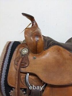 14.5 Used Longhorn Western Trail Saddle 575-3898