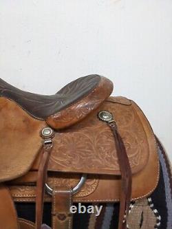 14.5 Used Longhorn Western Trail Saddle 575-3898