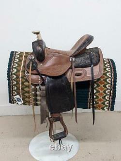 14.5 Used No Name Western Trail Saddle 2-1376