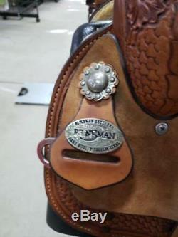 14.5 Used Reinsman Western Barrel Saddle 3-1475-1