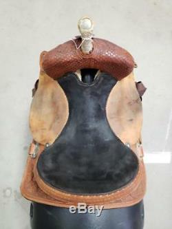 14.5 Used Reinsman Western Barrel Saddle 3-1475-1