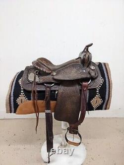 14.5 Used Santa Fe Western Trail Saddle 576-3901