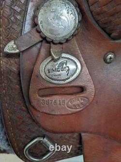 14.5 Used Simco Western Barrel Saddle 586-3980