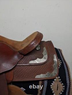 14.5 Used Simco Western Barrel Saddle 586-3980