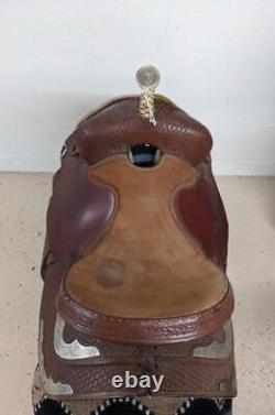 14.5 Used Simco Western Barrel Saddle 586-3980