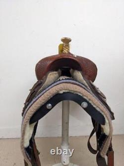 14.5 Used Simco Western Barrel Saddle 586-3980