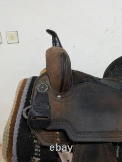 14.5 inch Used Circle Y High Horse Leona Western Barrel Saddle Wide Tree 2-1298