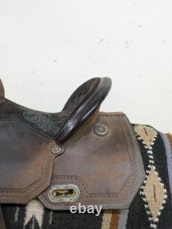 14.5 inch Used Circle Y High Horse Leona Western Barrel Saddle Wide Tree 2-1298