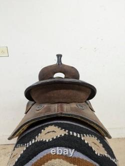14.5 inch Used Circle Y High Horse Leona Western Barrel Saddle Wide Tree 2-1298