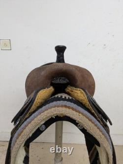 14.5 inch Used Circle Y High Horse Leona Western Barrel Saddle Wide Tree 2-1298