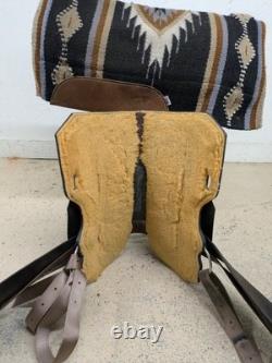14.5 inch Used Circle Y High Horse Leona Western Barrel Saddle Wide Tree 2-1298