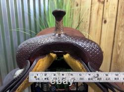 14 ALAMO Western Barrel Horse Saddle #1204 Semi Bar Top Quality