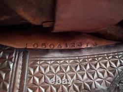 14 ALAMO Western Barrel Horse Saddle #1204 Semi Bar Top Quality