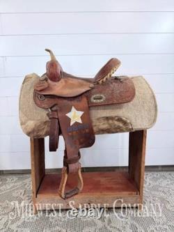 14 Alamo Saddlery Western Trophy Barrel Saddle, 6 Gullet