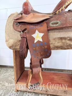 14 Alamo Saddlery Western Trophy Barrel Saddle, 6 Gullet