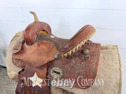 14 Alamo Saddlery Western Trophy Barrel Saddle, 6 Gullet
