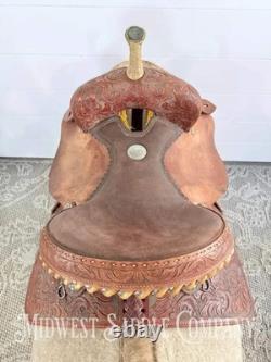 14 Alamo Saddlery Western Trophy Barrel Saddle, 6 Gullet