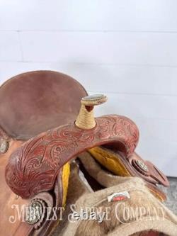 14 Alamo Saddlery Western Trophy Barrel Saddle, 6 Gullet
