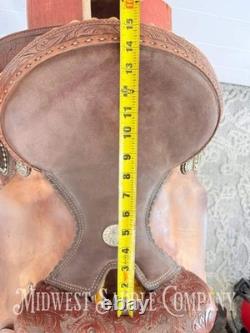14 Alamo Saddlery Western Trophy Barrel Saddle, 6 Gullet